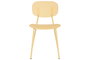 DKD Home Decor Silla Apilable Urbana Shenglong Modern Amarillo 46 x 79 x 51.5 cm (4 Unidades)