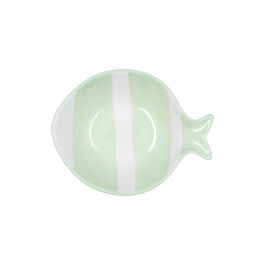 Cuenco Quid Kaleido Verde Cerámica Pez 15 x 13 x 4 cm (4 Unidades)