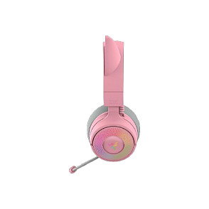 Razer Kraken Kitty V3 Pro Quartz Auriculares Inalámbricos y Alámbricos Gaming con Bluetooth 5.3, Rosa
