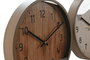 DKD Home Decor Reloj de Pared Símil Madera Pack de 2