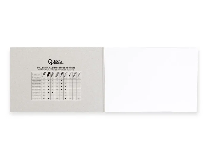 Liderpapel Bloc Dibujo Artístico Encolado 230x325mm 20 Hojas 130g/m2 Sin Recuadro