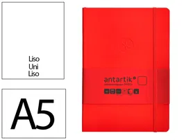 Antartik Cuaderno A5 Tapa Blanda Hojas Lisas Rojo 80 Hojas 80 gr FSC