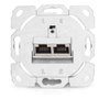 Digitus Juego de 5 Tomas de Pared CAT 6 2xRJ45 Apantalladas Blancas
