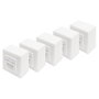 Digitus Juego de 5 Tomas de Pared CAT 6 2xRJ45 Apantalladas Blancas