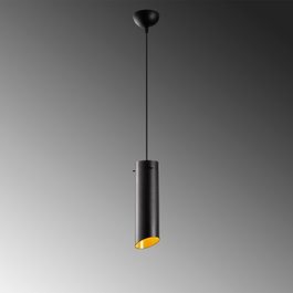 Opviq Lámpara Colgante Bahraigh Negro y Amarillo