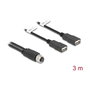 DeLOCK 60651 Cable M12 codificación A 8 pines a 2 x USB 2.0 Tipo-A 3 m negro
