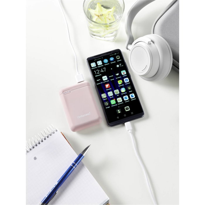 Intenso Powerbank XS10000 Rosa 10000 mAh con USB-A a Type-C Intenso Powerbank XS10000 Rosa 10000 mAh con USB-A a Type-C