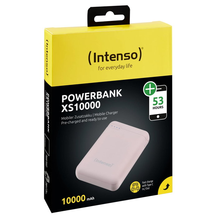 Intenso Powerbank XS10000 Rosa 10000 mAh con USB-A a Type-C Intenso Powerbank XS10000 Rosa 10000 mAh con USB-A a Type-C
