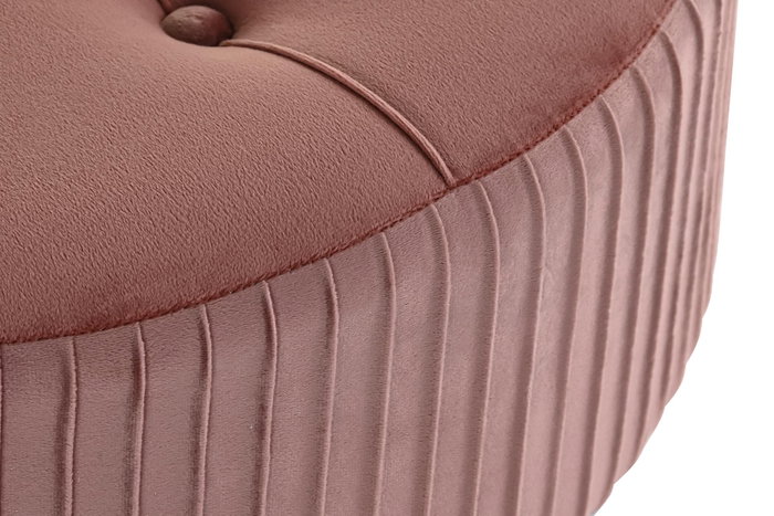 DKD Home Decor Reposapiés Velvet Madera Rosa Palo DKD Home Decor Reposapiés Velvet Madera Rosa Palo