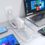 AISENS Cargador Sobremesa GaN 140W 3x USB-C PD3.1 1x USB-A Blanco