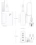 AISENS Cargador Sobremesa GaN 140W, 3x USB-C PD3.1 QC4.0 QC5.0, 1x USB-A QC3.0, Blanco
