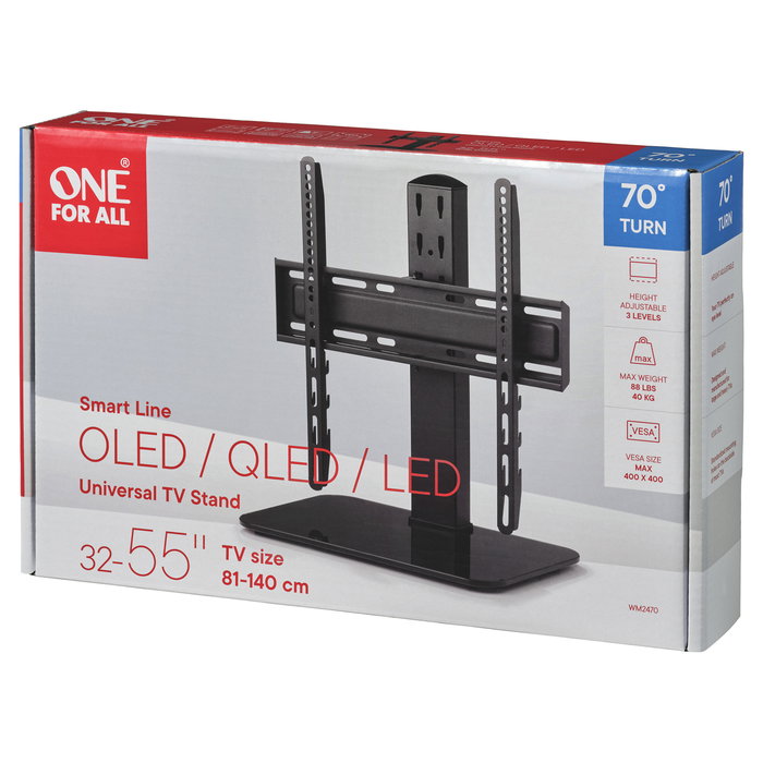 One For All Soporte de Mesa para TV Ultra Slim Line WM 2470 | 32"-55" | Negro