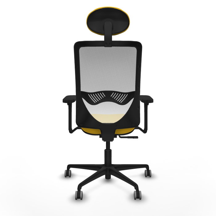 PIQUERAS Y CRESPO Silla de oficina Zulema con mecanismo Sincro, Amarillo y Blanco PIQUERAS Y CRESPO Silla de oficina Zulema con mecanismo Sincro, Amarillo y Blanco