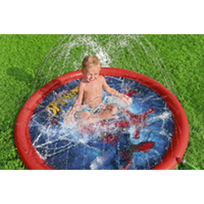 Bestway Piscina Hinchable con Aspersor Spiderman D165 cm