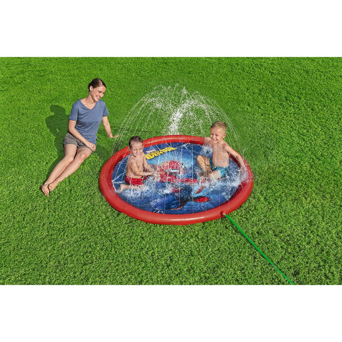 Bestway Piscina Hinchable con Aspersor Spiderman D165 cm