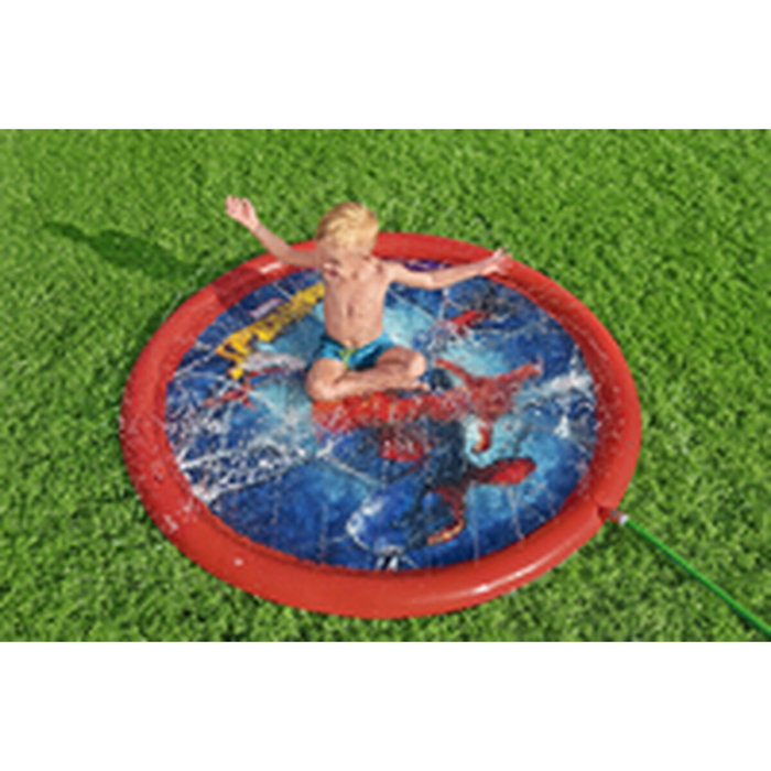 Bestway Piscina Hinchable con Aspersor Spiderman D165 cm