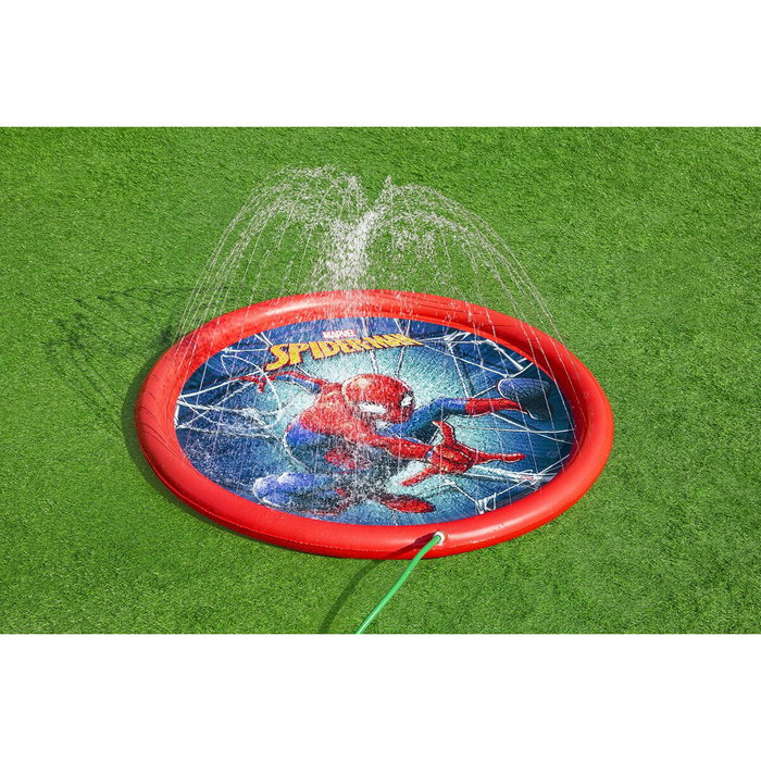 Bestway Piscina Hinchable con Aspersor Spiderman D165 cm