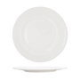 Summa Set de 6 Platos Llanos de Vitro Porcelana en Marfil, 25.5 cm