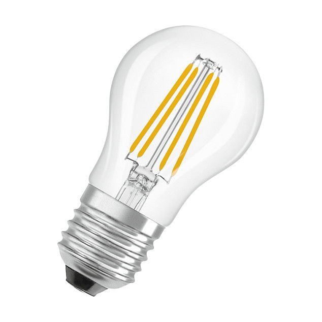 OSRAM P 40 LED Classic P Dimmable Bombilla 3.4W 827 Blanca Cálida, Casquillo E27, Transparente