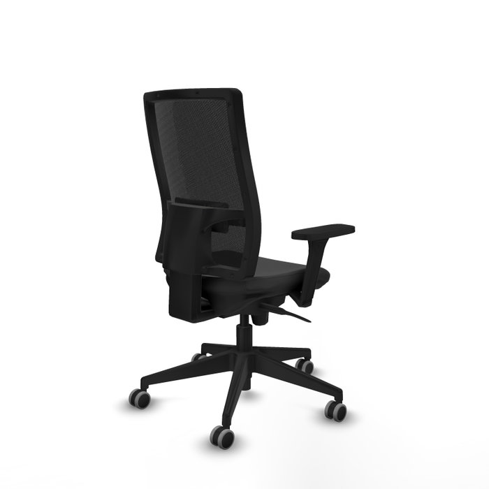 PIQUERAS Y CRESPO Silla de oficina Horna con mecanismo Sincro, Gris oscuro y Negro
