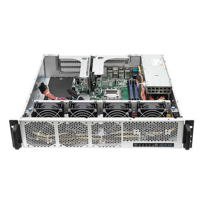 ASRock 2U1G-B650 Barebone Server 2U Rack (2U), Socket AM5 LGA 1718, Chipset AMD B650, 4x DDR5-SDRAM, 2x Bahías 2.5'', 2x M.2, Fuente 1000W, Color Plata