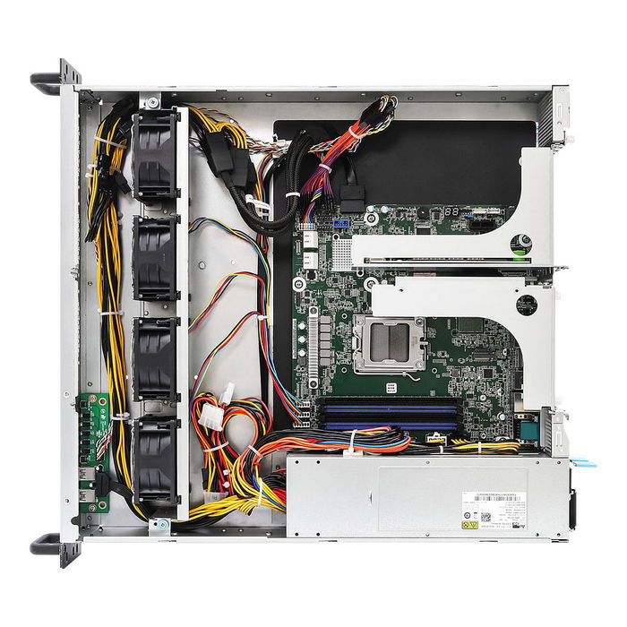 ASRock 2U1G-B650 Barebone Server 2U Rack (2U), Socket AM5 LGA 1718, Chipset AMD B650, 4x DDR5-SDRAM, 2x Bahías 2.5'', 2x M.2, Fuente 1000W, Color Plata