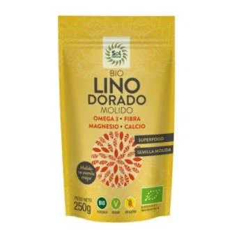 SOLNATURAL Semillas de Lino Dorado trituradas BIO 250 g SOLNATURAL Semillas de Lino Dorado trituradas BIO 250 g