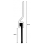 Buscasa Burlete aluminio garaje labio 250 (2x1,25m) blanco