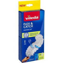 Vileda Flex & Catch con Mango Corto + 1 Repuesto