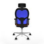 PIQUERAS Y CRESPO Silla de oficina Jorquera Naranja y Azul