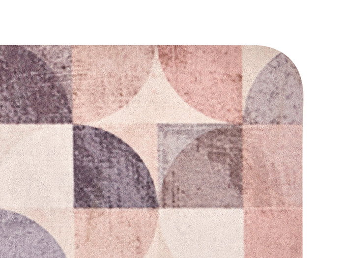 Kinvara Alfombra Cocina Mosaico Tierra 50x120 cm Poliéster Estampado (Set de 12)