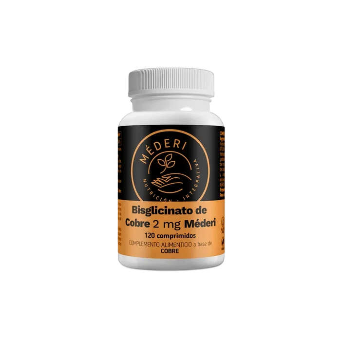 MEDERI NUTRICION INTEGRATIVA Bisglicinato de Cobre 120 Comprimidos MEDERI NUTRICION INTEGRATIVA Bisglicinato de Cobre 120 Comprimidos