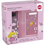 Emsa 518137 Tritan Trinkflasche mit Brotdose Princess - Botella de Agua y Fiambrera para Niñas, Color Rosa, 75 x 182 x 183 mm, BPA Free, Aptas para Lavavajillas