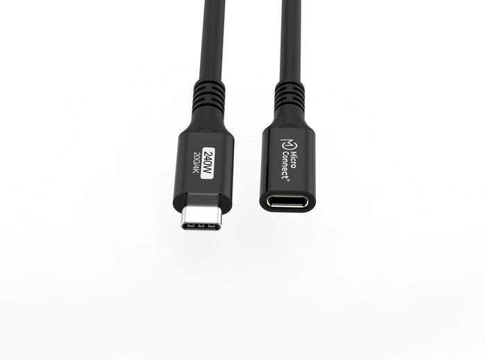 MicroConnect Cable extensor USB-C Premium 2m 20Gbps 240W USB 3.2 Gen 2x2