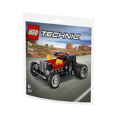LEGO 30735 Technic Hot Rod Auto (Polybag) - Juego de Construcción de 83 Piezas para Niños de 7 Años o Más