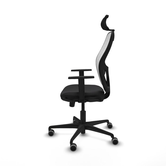 PIQUERAS Y CRESPO Silla de oficina Jorquera Sincro/Traslack Negro y Blanco