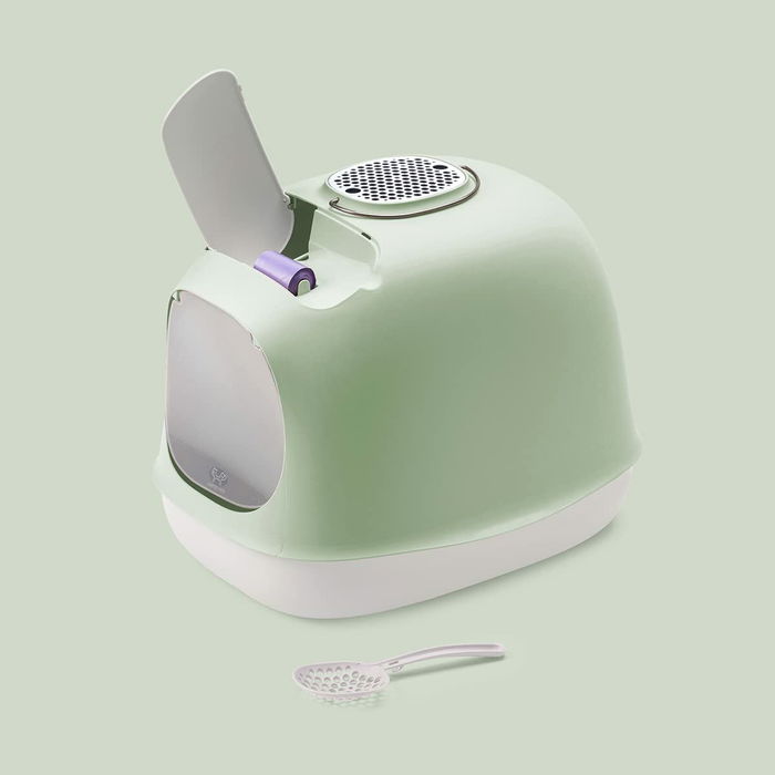 Arenero para Gatos United Pets Verde Polipropileno 40 x 50 cm Arenero para Gatos United Pets Verde Polipropileno 40 x 50 cm