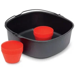 Philips HD9945/01 Kit de Pastelería y Moldes de Muffins de Silicona para Airfryer XL