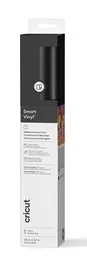 Cricut Smart Vinyl Matless - Rollo de Vinilo de Termotransferencia Lisa Negro Monocromo Mate - 330mm x 3700mm - Compatible con Cricut Maker 3 & 4, Explore 3 & 4, Venture