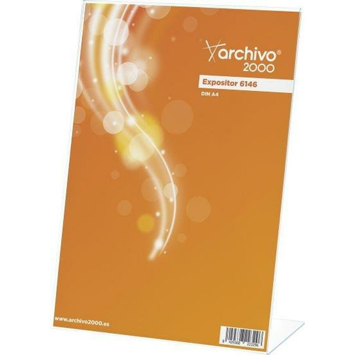 Archivo 2000 Expositor de Sobremesa Premium en Forma de L A4 Vertical Archivo 2000 Expositor de Sobremesa Premium en Forma de L A4 Vertical