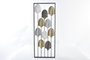 DKD Home Decor 2 x 90 x 35 cm Hojas Decoracion Pared Moderno Negro Multicolor