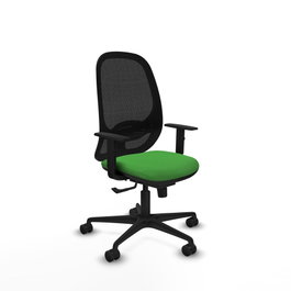 PIQUERAS Y CRESPO Silla de oficina Cilanco Verde con mecanismo Sincro