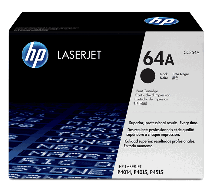 HP Toner 64A / CC364A Negro - Cartucho de tóner original compatible con impresoras HP LaserJet HP Toner 64A / CC364A Negro - Cartucho de tóner original compatible con impresoras HP LaserJet