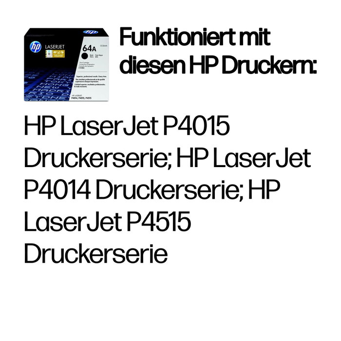 HP Cartucho de tóner 64A Negro (CC364A) Original