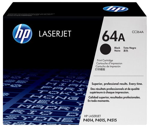 HP Cartucho de tóner original 64A Negro (CC364A)
