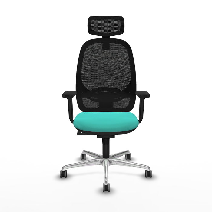PIQUERAS Y CRESPO Silla de oficina Cilanco con mecanismo Sincro, Turquesa y Negro PIQUERAS Y CRESPO Silla de oficina Cilanco con mecanismo Sincro, Turquesa y Negro