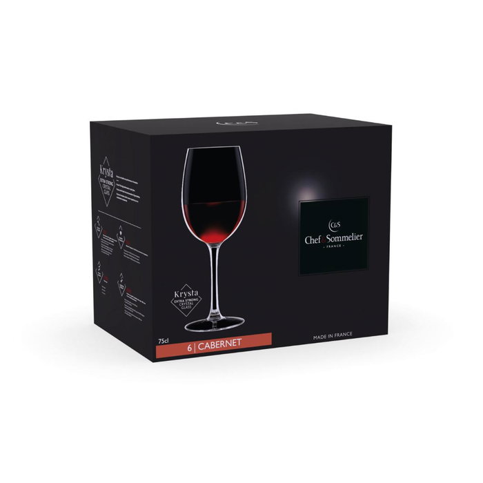 Chef & Sommelier Caja de 6 Copas Cabernet Tulipe de 75 cl