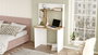 Hanah Home Escritorio de Estudio Br2-Aw Pino Atlántico y Blanco 90x51.6x148.6 cm
