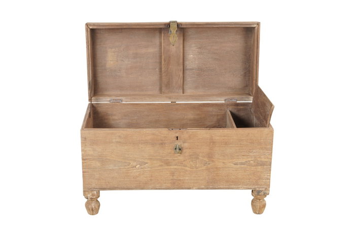 DKD Home Decor Arcón Item Home Negro Natural 54 x 54 x 89 cm