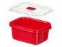 LEKNES Fiambrera Roja de 1L para Microondas